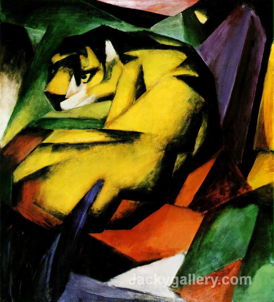Tiger by Franz Marc paintings reproduction